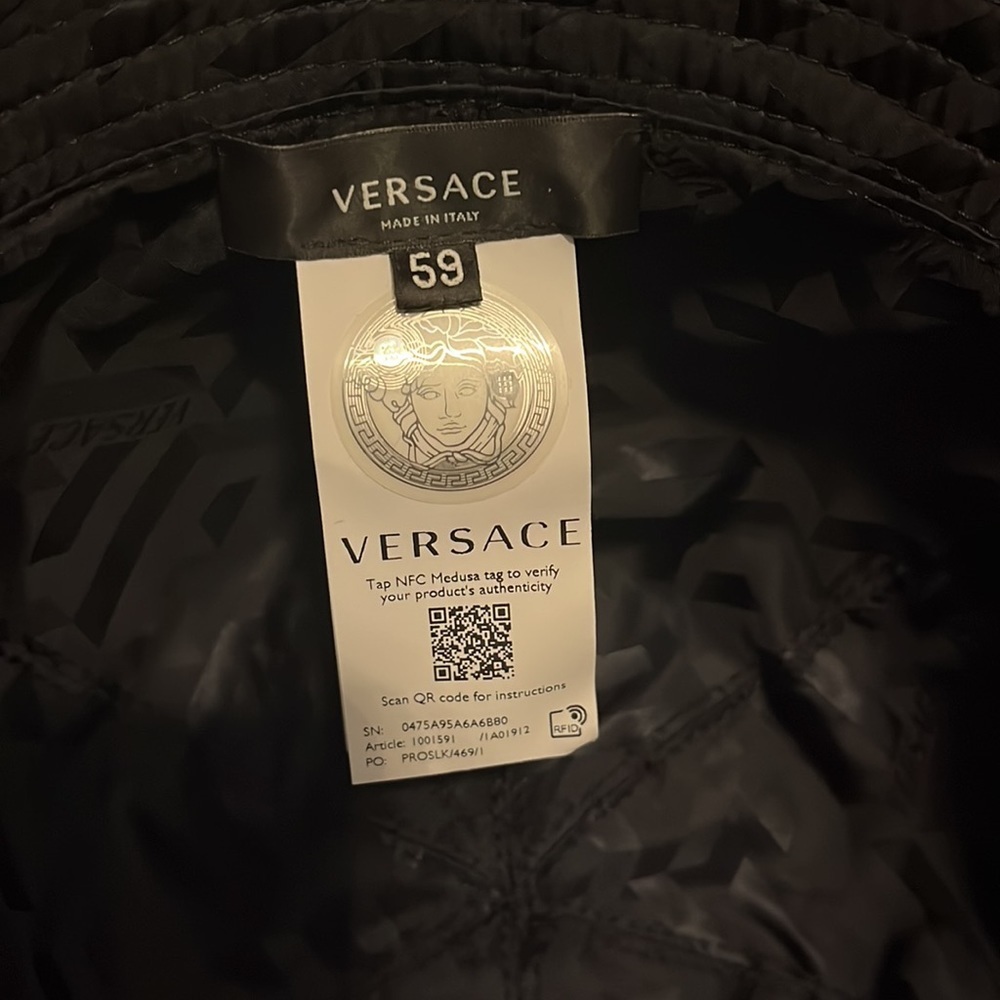 BLOWOUT SALE!!! Versace La Greca logo monogram unisex bucket hat FINAL Drop - Picture 6 of 6
